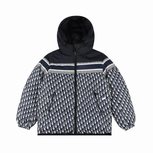 Dior classic full-print monogram double-sided down jacket We purchased samples f