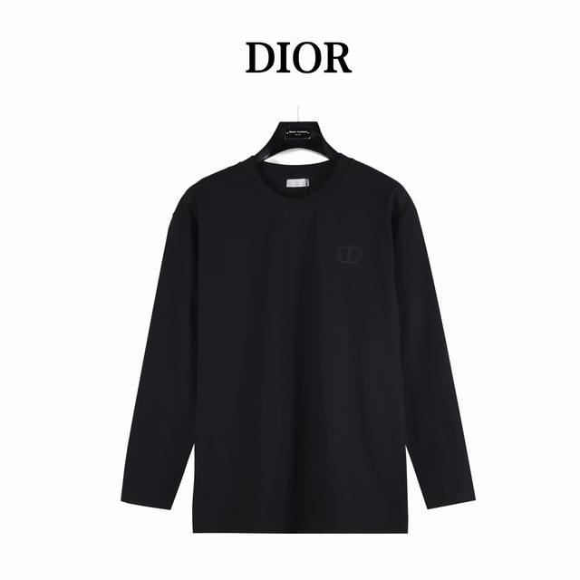 Dior's classic long-sleeved shirt with embroidered Cd letters is made from custo