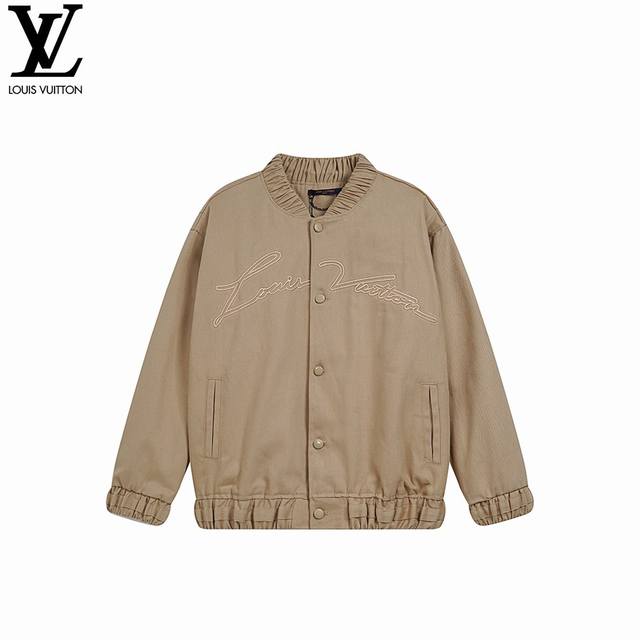 Louis Vuitton embroidered signature button-down jacket - Made from a waisted jac