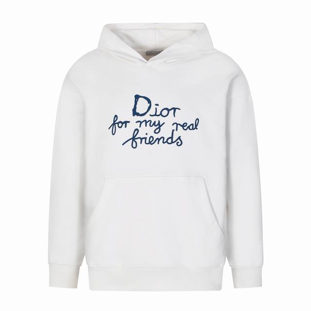 Dior Hoodie This hooded sweatshirt showcases the Dior For My Real Friends logo f