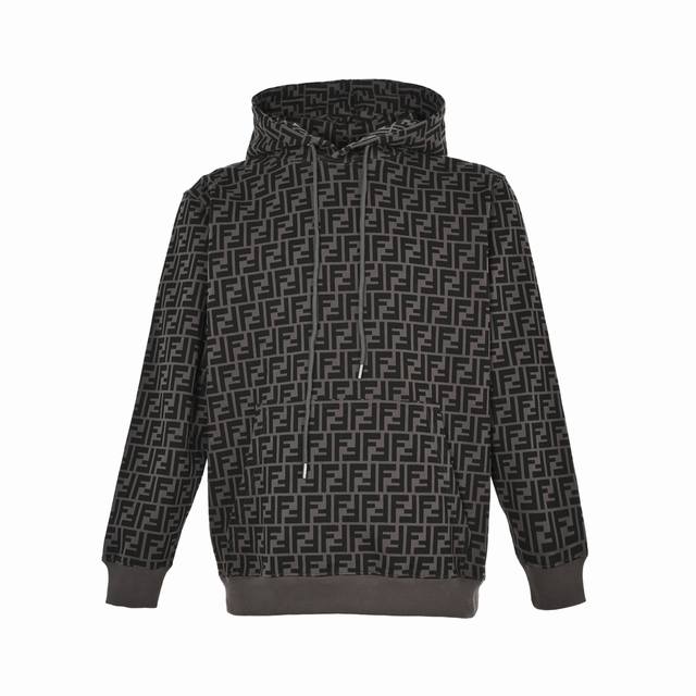 Fendi Fendi monogram logo all-over Ff colorblock hooded sweatshirtOfficially syn