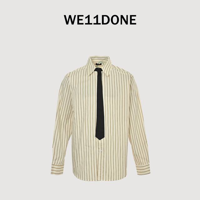 We11 Done autumn new style Zhang Jie same style gentleman college style tie long