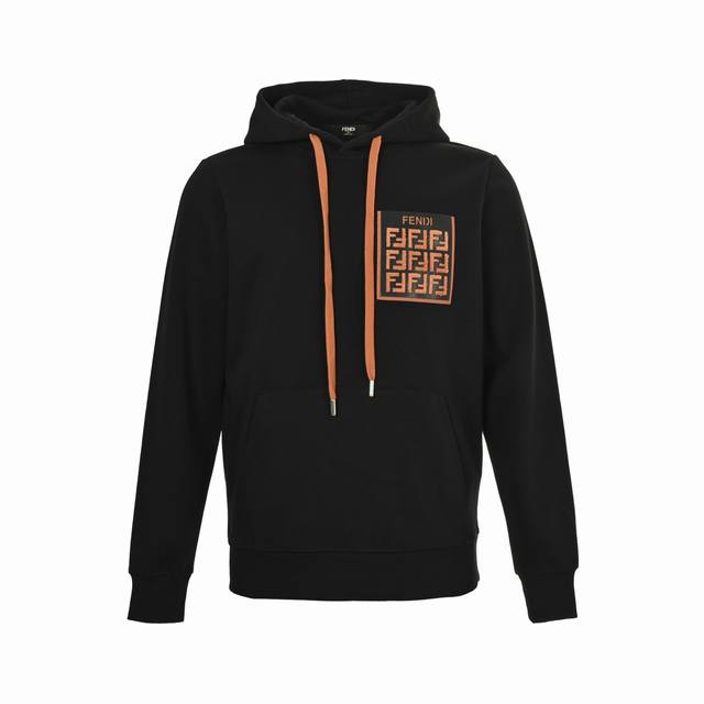 Fendi 25Fw Ff Towel Letter Pocket Hoodie This Fendi hooded sweatshirt is crafted