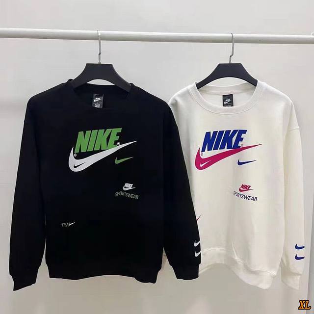Nike exclusive real shot of the new autumn high-quality cotton round neck sweat