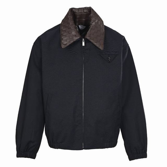 Bottega Veneta Bv woven leather collar jacket original Hangzhou Guozhuan 23990 p