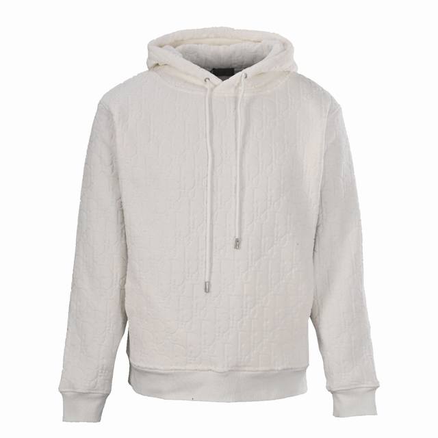 Dior Cd Obliave flocked all-over printed hooded sweatshirtCustom Dior jacquard f