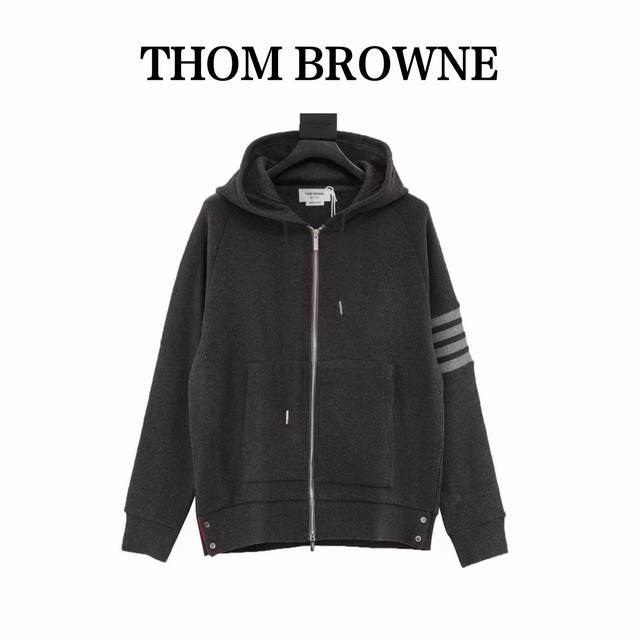 Thom Browne classic waffle jacket is made of 420g custom-woven and custom-dyed w