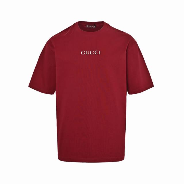 Gucci 25Ss letter print short sleeve #Gucci #2025 early spring series, simple pr