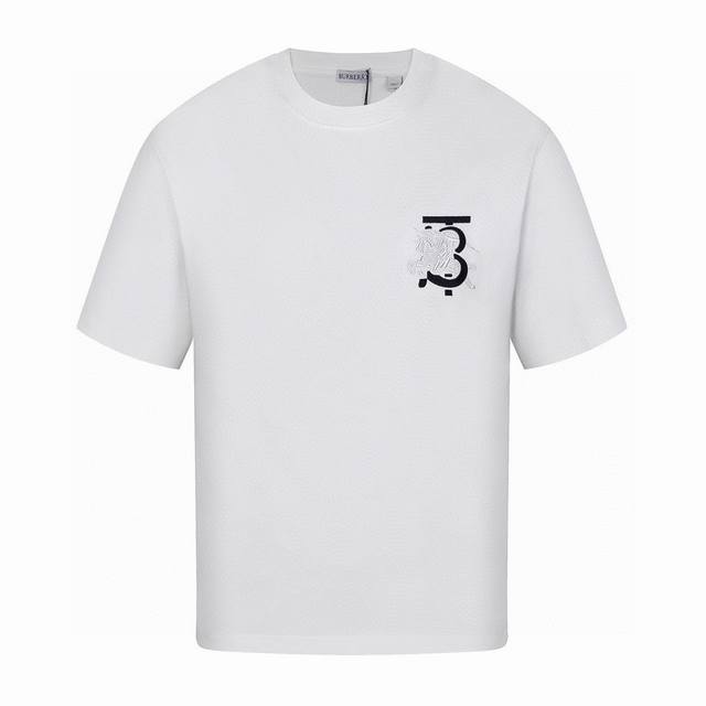 Burberry new summer style, classic embroidered three-dimensional warhorse round