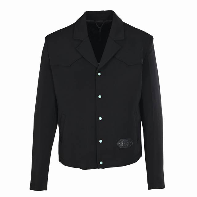 Louis Vuitton Lv hem leather label single-breasted button casual suit jacketauth