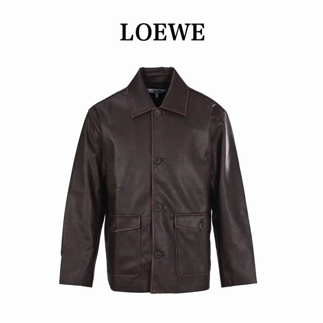 Loewe double pocket distressed leather jacketOriginal Hangzhou Guozhuan 39 purch