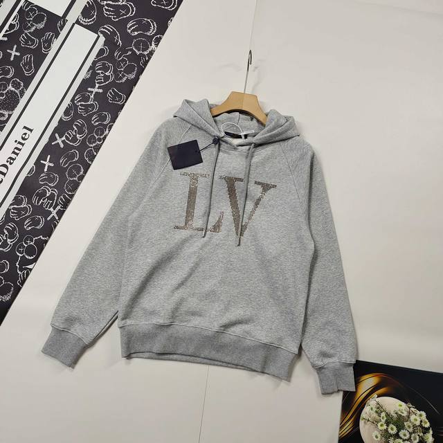 Size S-Xl Featured 2025 Autumn Louis Vuitton Sweatshirt 1V Gold Hot Diamond Donk