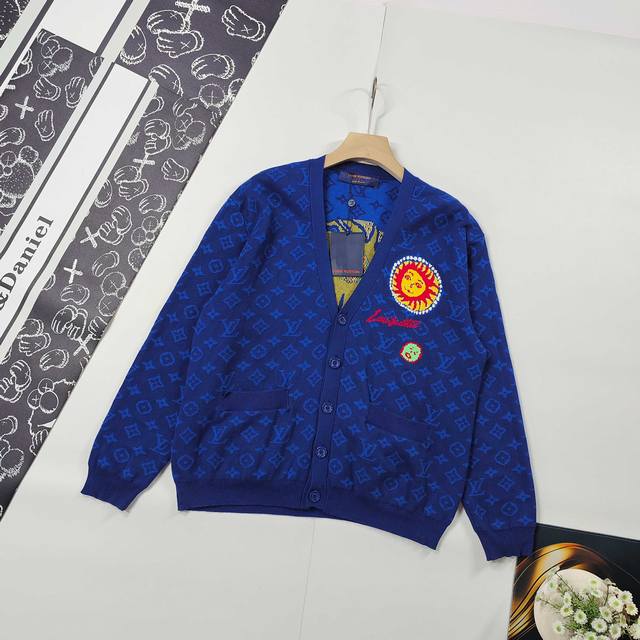 Sizes S-Xl Sweater Louis Vuitton Knit Cardigan 2025 Fall/Winter New Arrival Lv