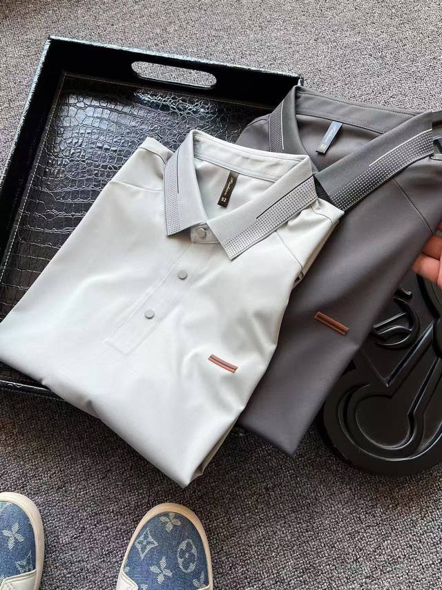 Top-tier luxury polo shirt from the counter! Popular item! Zegna's new high-end