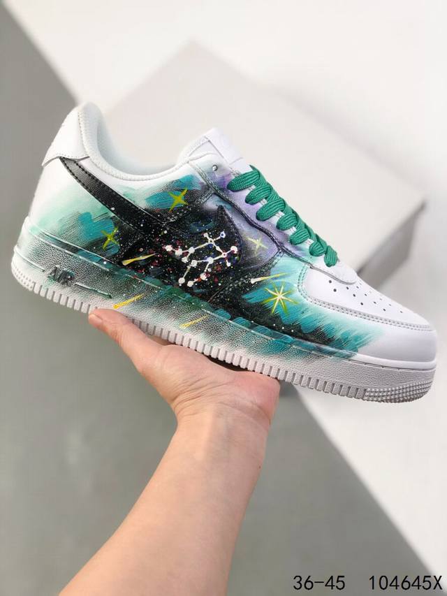 Customized sneakers Nike Air Force 1 Constellation Series Graffiti Classic Retr