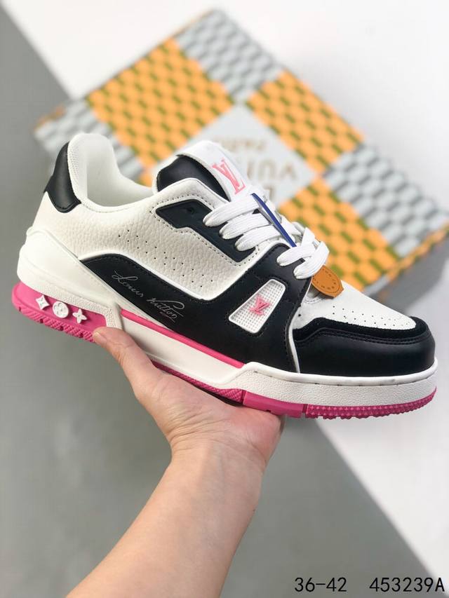 LV Louis Vuitton Trail Sneaker Low Casual Sports Culture All-match Basketball Sn