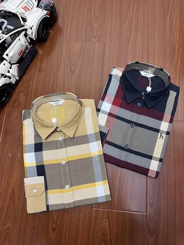 Hazzys' timeless plaid shirts, featuring classic plaid elements, showcase a uniq