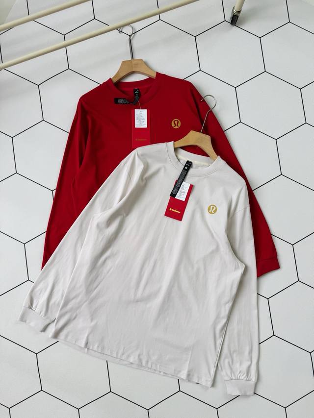2025 Lululemon Heavyweight Men's Cotton Knit Long-Sleeve T-Shirt *New Year's Edi