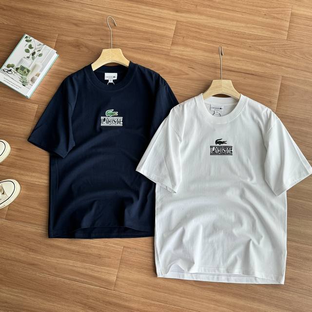 Lacoste French crocodile classic cotton round neck T-shirt French elegance, time