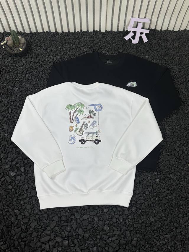 Kolon 25Ss Classic Autumn/Winter Casual Sports Sweatshirt (Unisex) - Made from c