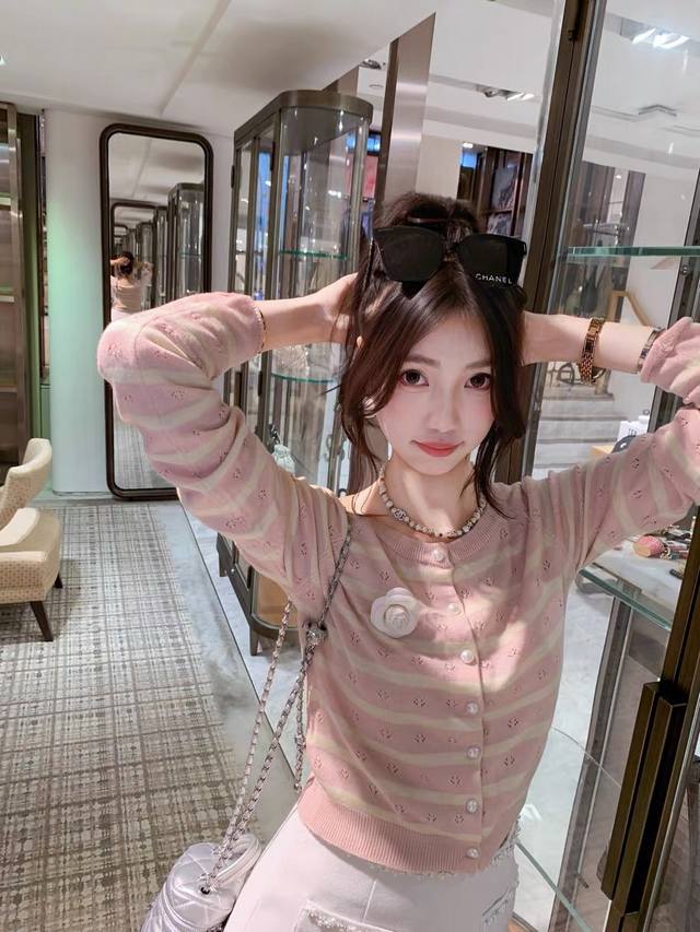 High-end version hot-selling Chanel Chanel early autumn knitted cardigan Who kno