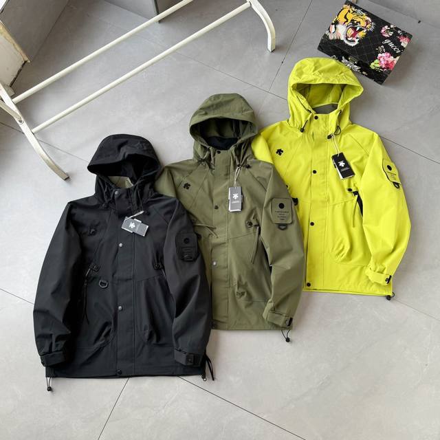 New arrival Descente 25Ss new spring and autumn double-breasted zipper hooded w