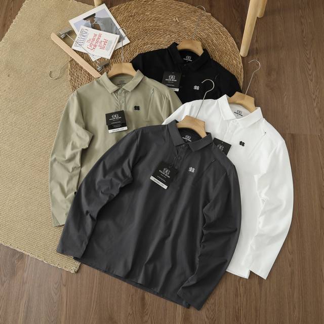 New arrival, no discount Kolon 25Ss new spring long-sleeved lapel polo, availab