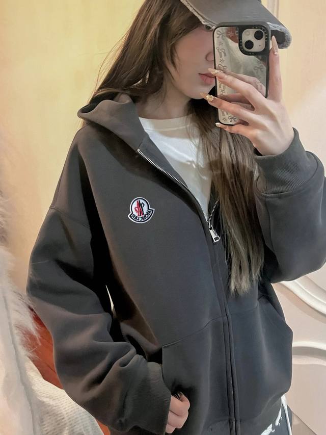 New arrival! : This classic, essential Moncler hooded sweatshirt features a si