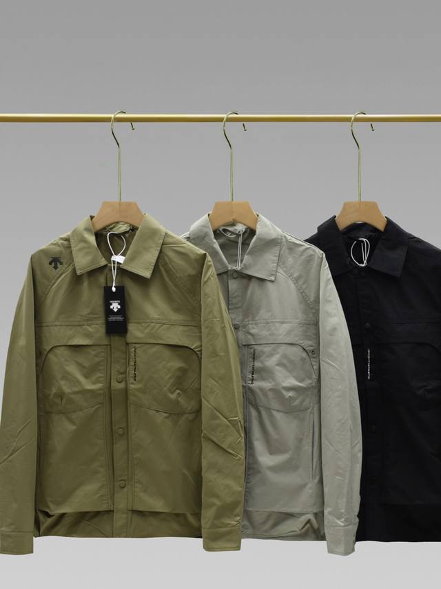 Descente Overseas Edition 25Ss Autumn Three-Color New Casual Jacket Men's Long-S