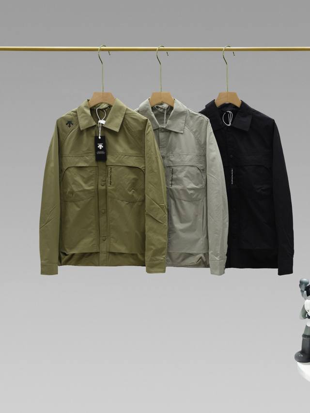 Descente Overseas Edition 25Ss Autumn Three-Color New Casual Jacket Men's Long-S