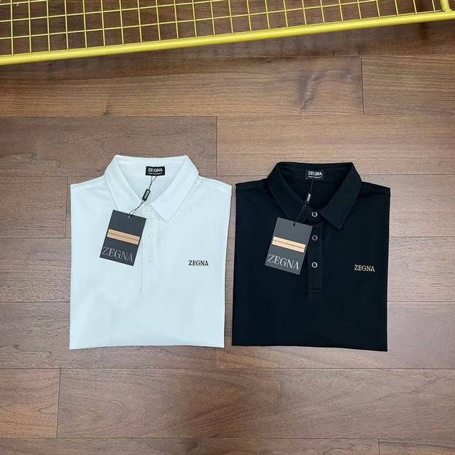 Carefully selected items! New Zegna men's lapel long-sleeved polo shirt! Classi