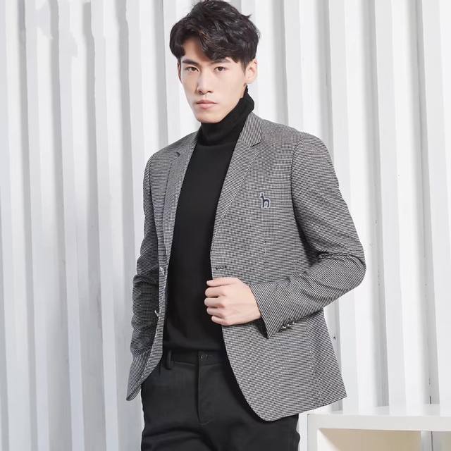 New Fall Collection! - Hazzys Men's Houndstooth Lightweight Two-Button Blazer!