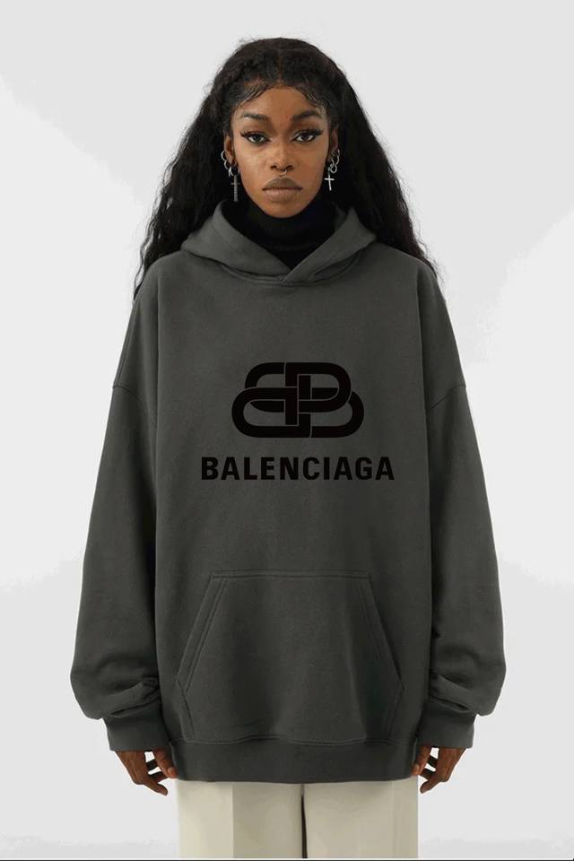 Balenciaga classic spring and autumn hooded sweatshirt with large lock High qual