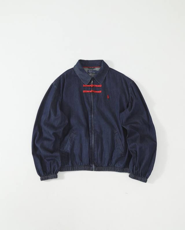 For #Clot Edison Chen and Polo Ralph Lauren's Denim Jacket, Autumn/Winter Red Si
