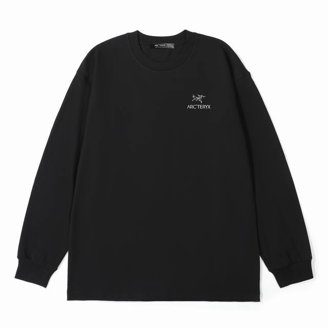 For Arc'teryx 3D printed cotton long-sleeved T-shirt . Customized main label an