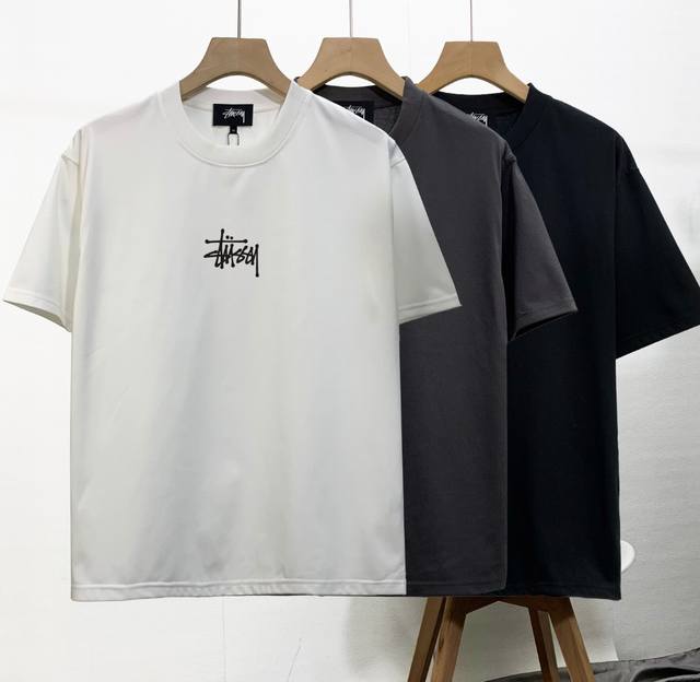 High-quality Stussy couple's round-neck short-sleeved T-shirt, the same stylish