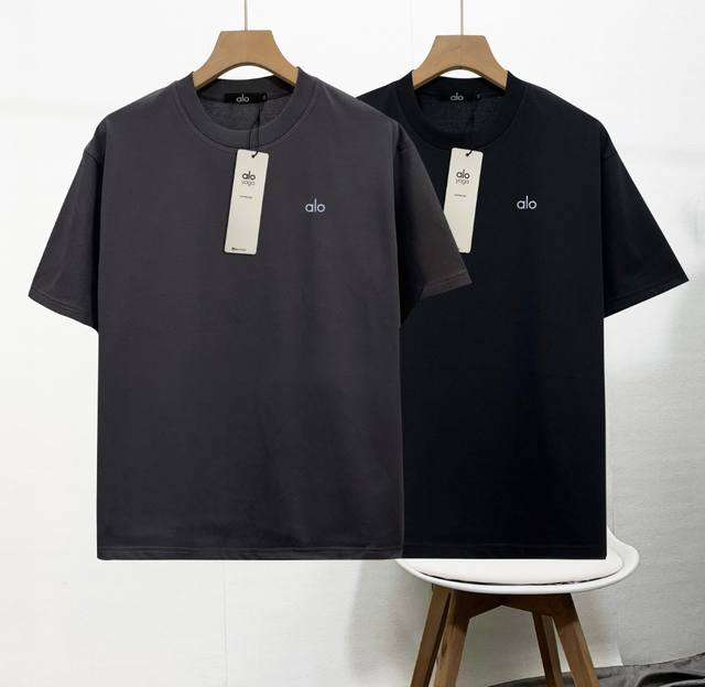 High-quality Alo new Cabinet couple's round-neck short-sleeved T-shirt, and a s