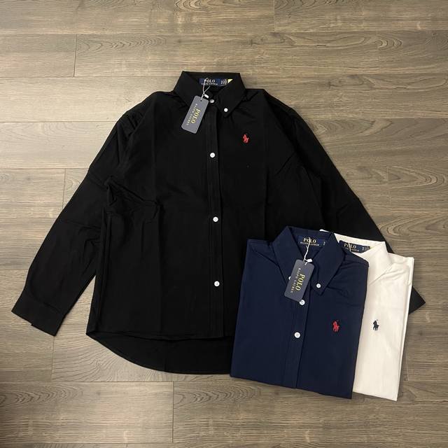 Ralph Lauren polo shirt with classic small logo embroidery in three colors, feat