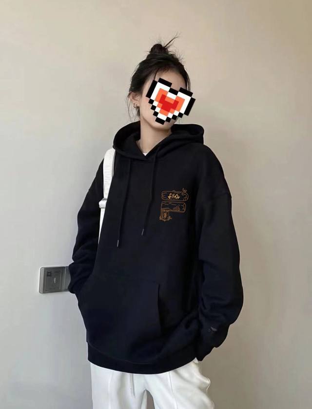 Fila Flame Spring/Autumn Hoodie This style is made from pure, long-staple cotton