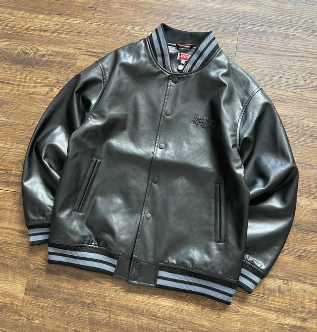 Kz 3D Embroidered Tiger Head Spring/Autumn Baseball Jacket Leather Coat!! 300,00