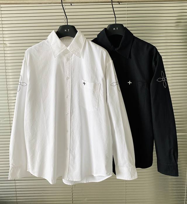 New arrival! Going viral! Smf*K cross-embroidered pocket lapel shirt ~ Also ava