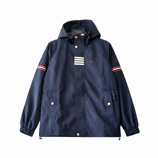 Actual details + size chart Thom Browne double-sleeve windproof, waterproof and