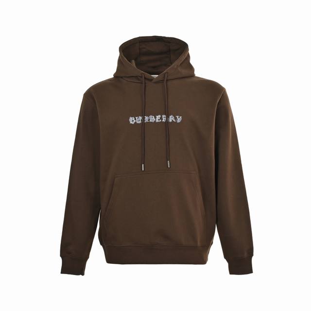 Burberry 25Fw Chest Lettering HoodieThis hoodie is crafted from lightweight, vel
