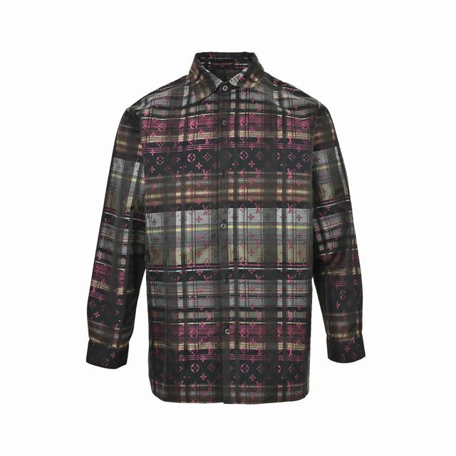 Louis Vuitton Colorful Monogram Jacquard Check Shirt JacketOne of this year's ho