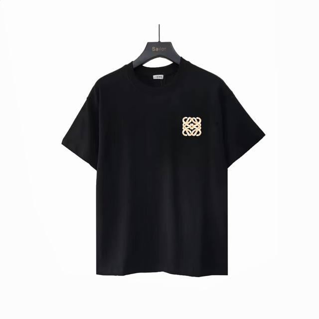 Actual details + size chart Loewe towel embroidered short-sleeved T-shirt Large