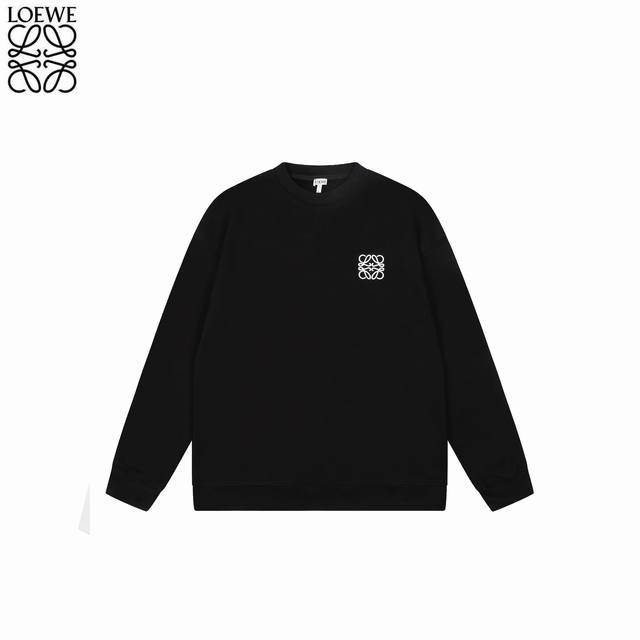 Loewe 25Fw classic chest embroidered round neck sweatshirtNo need for the so-cal