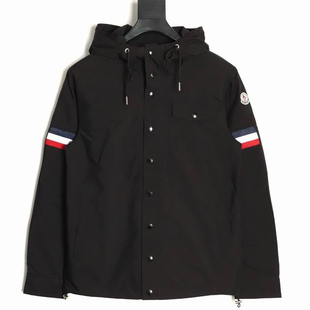 Moncler 25Fw Webbing Hooded Windbreaker JacketThe fabric is made of Micro Chic f