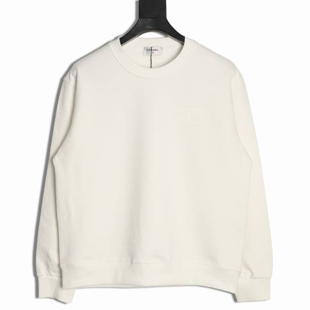 Chanel 25Fw round neck sweatshirt with silicone small label 480G high-grade comb