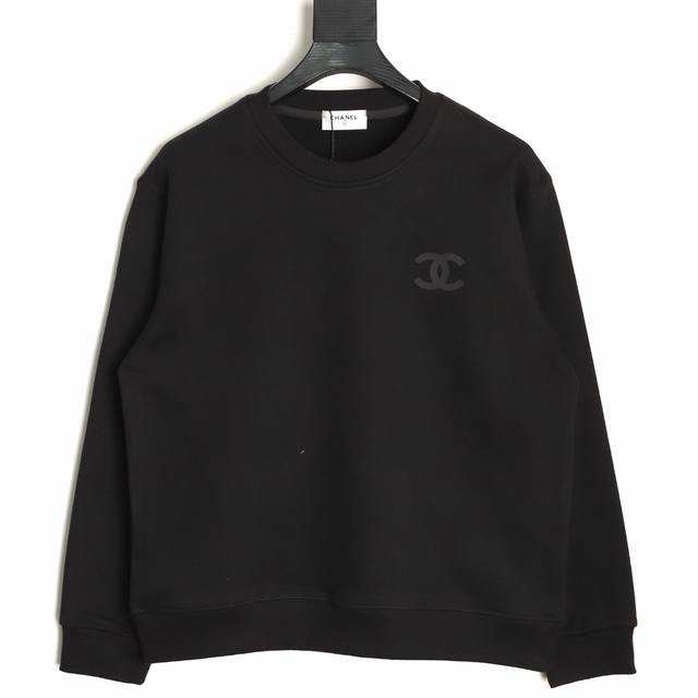 Chanel 25Fw round neck sweatshirt with silicone small label 480G high-grade comb
