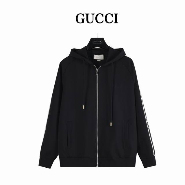 Gucci 25Fw Side Web Lettering Zipper Jacket . This unisex jacket features a uniq